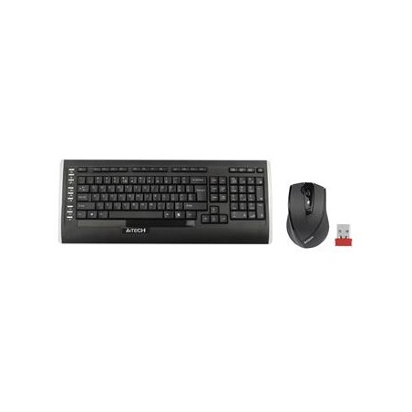A4tech 7100N set bezdr. kláv. + bezdr. V-Track optická myš,CZ/US, USB