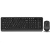 A4tech set klávesnice + myš, FG1010 FSTYLER, bezdrátová, šedá