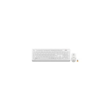 A4tech Set klávesnice+myš FG1012, Bezdrátový, US, bílá