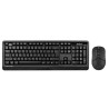 A4tech Set klávesnice+myš FG1012, Bezdrátový, US, černá