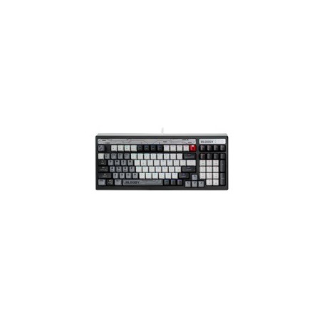 A4tech Bloody B950 podsvícená mechanická herní klávesnice RGB, Brown Switch, USB, CZ, šedá