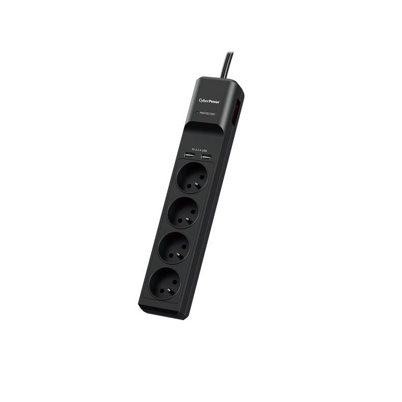 CyberPower Surge Buster™ 4 zásuvky, 2xUSB, 1.8m, New