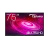 Optoma 1751RK IFPD 75" - interaktivní dotykový, 4K UHD, multidotyk 40prstu, Android 14, 8GB RAM / 64GB ROM