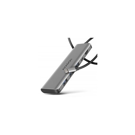 AXAGON HMC-5H, USB 5Gbps hub, 3x USB-A, HDMI 4k/30Hz, PD 100W, kabel USB-C 100cm