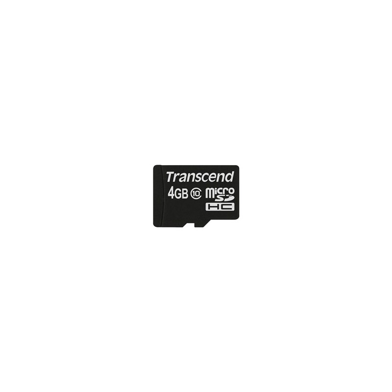 TRANSCEND MicroSDHC karta 4GB Class 10, bez adaptéru