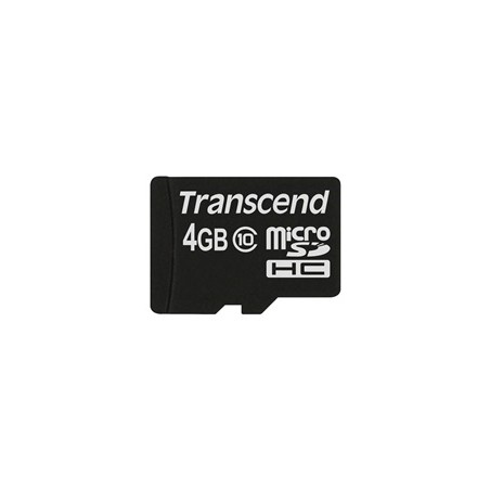 TRANSCEND MicroSDHC karta 4GB Class 10, bez adaptéru