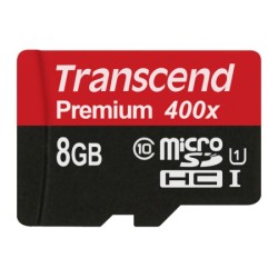 TRANSCEND MicroSDHC karta 8GB Premium, Class 10 UHS-I 300x, bez adaptéru