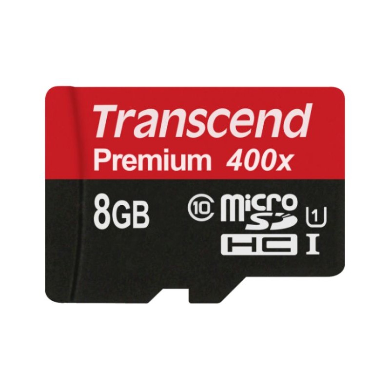 TRANSCEND MicroSDHC karta 8GB Premium, Class 10 UHS-I 300x, bez adaptéru