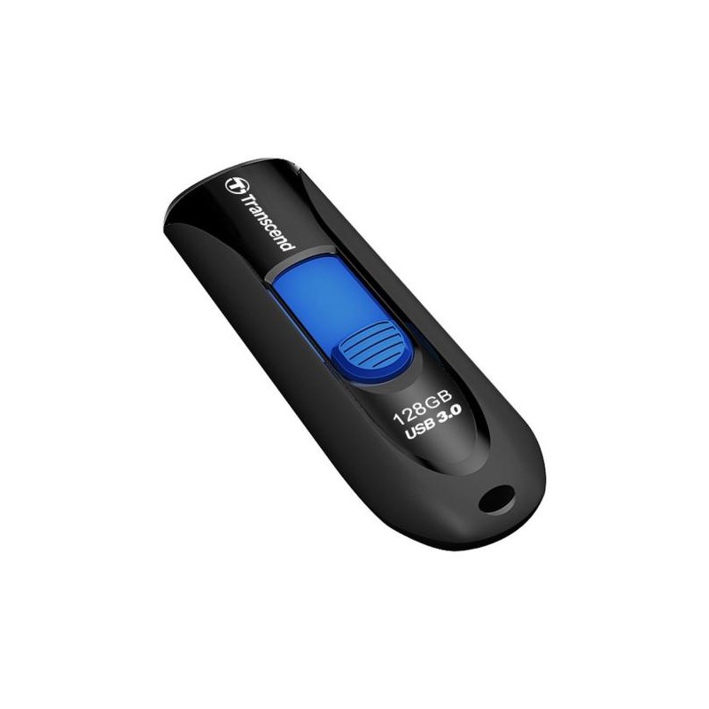 TRANSCEND Flash Disk 128GB JetFlash®790, USB 3.1 (R:90/W:40 MB/s) černá/modrá