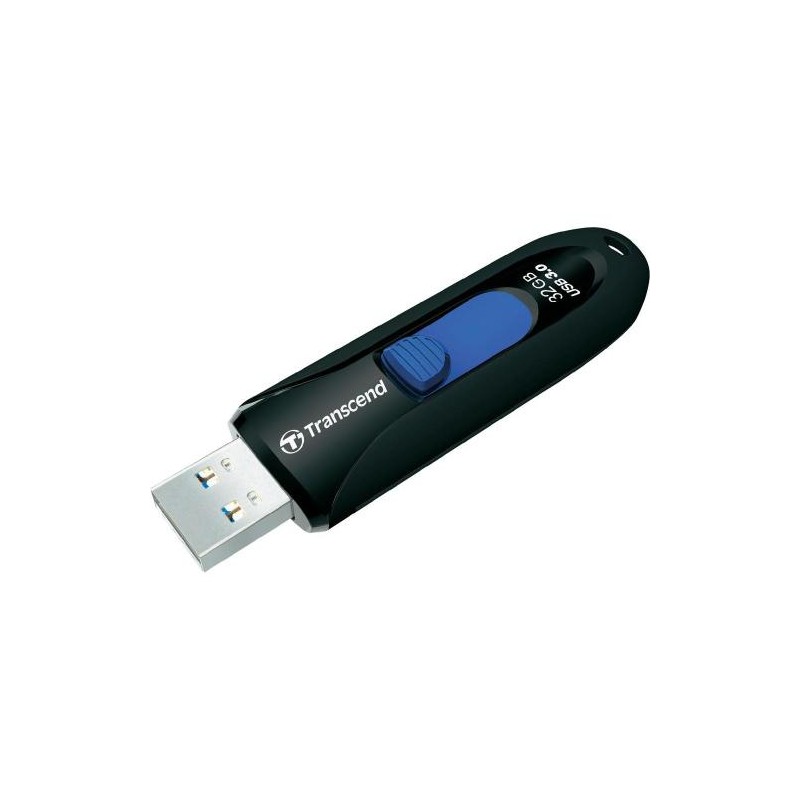 TRANSCEND Flash Disk 32GB JetFlash®790, USB 3.1 (R:90/W:25 MB/s) černá/modrá