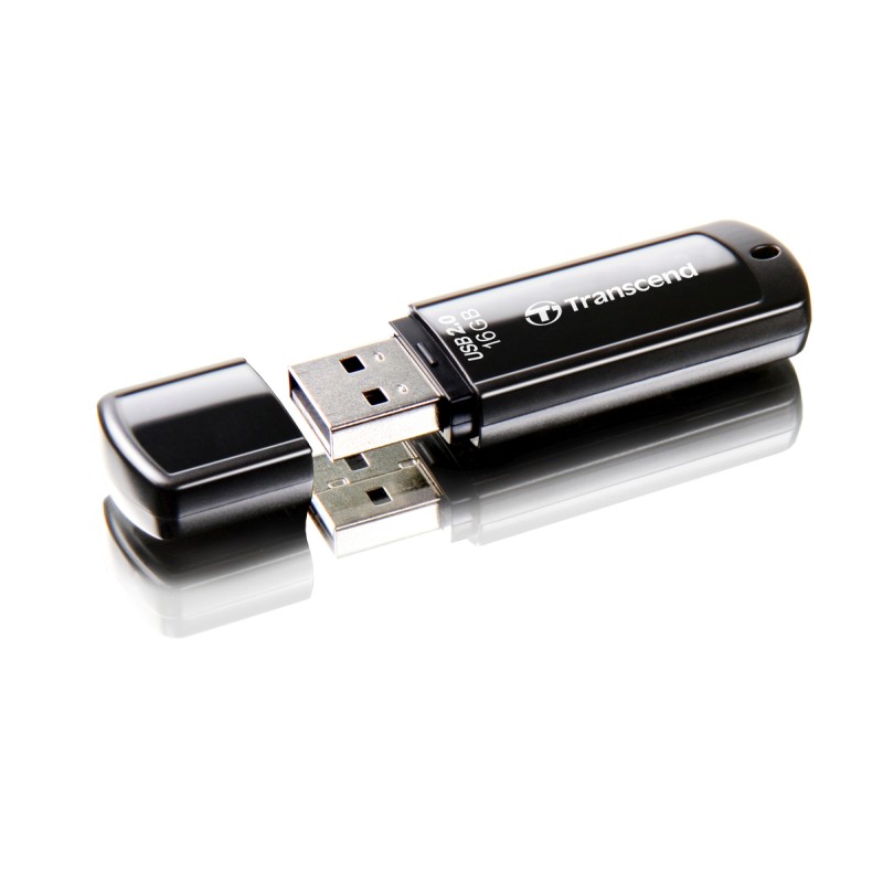TRANSCEND Flash Disk 16GB JetFlash®350, USB 2.0 (R:13/W:4 MB/s) černá