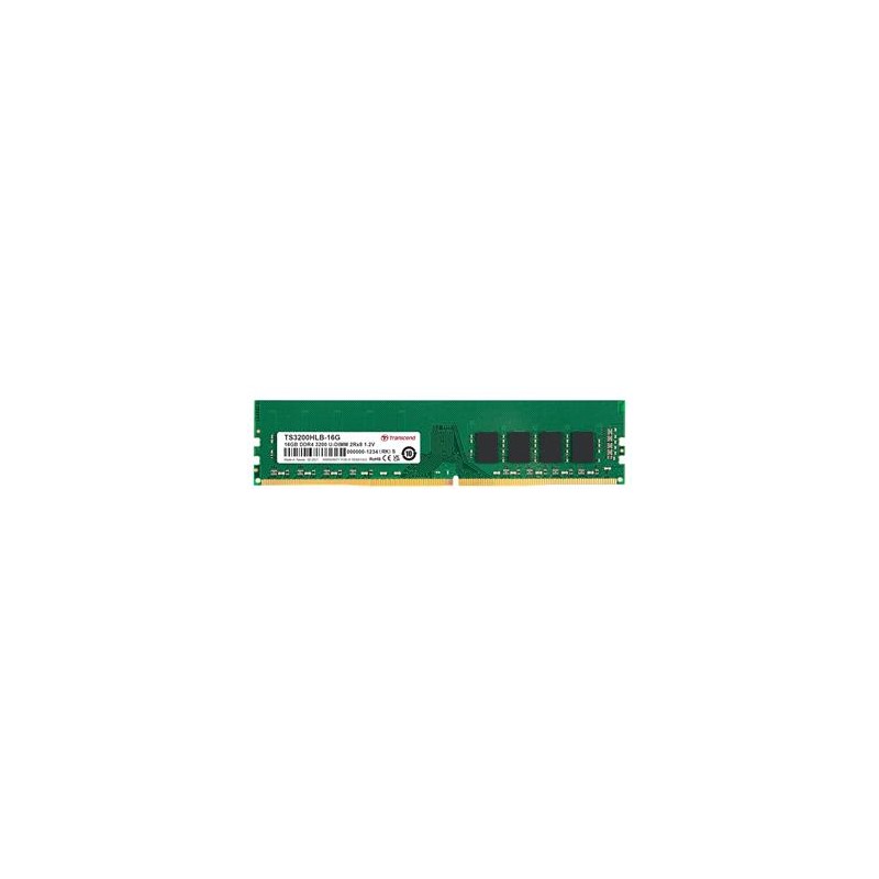 TRANSCEND DIMM DDR4 16GB 3200MHz 2Rx8 1Gx8 CL22 1.2V