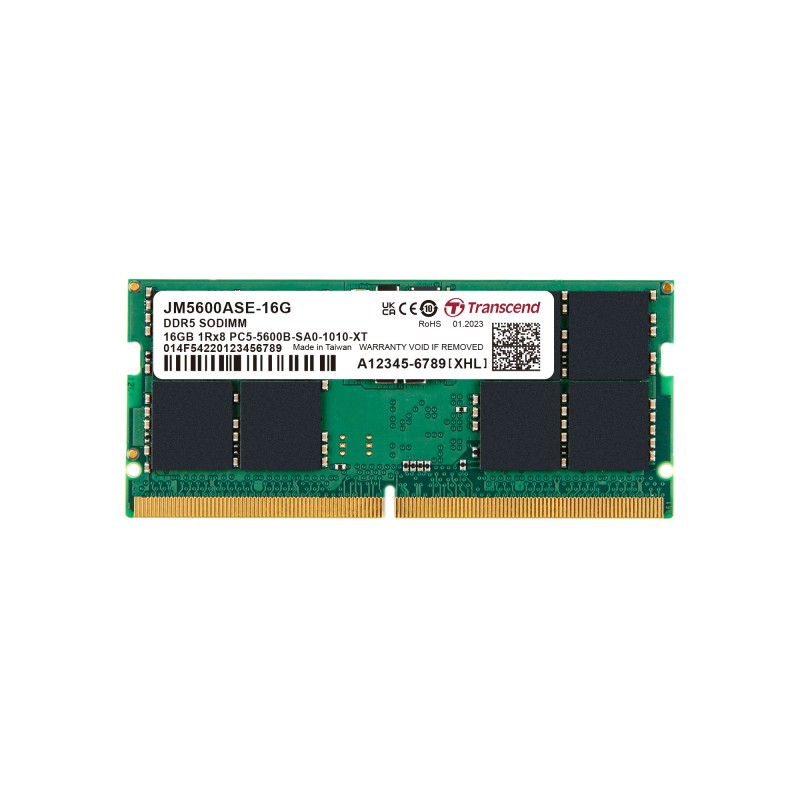 TRANSCEND SODIMM DDR5 16GB 5600MT/s CL46 1.1V, JetRam