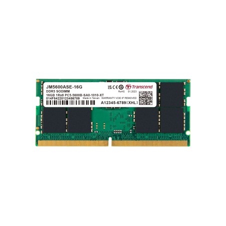 TRANSCEND SODIMM DDR5 16GB 5600MT/s CL46 1.1V, JetRam
