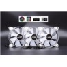 1stCOOL KIT AURA EVO CRYSTAL ARGB 3x Crystal White ventilátor + ARGB Nano řadič