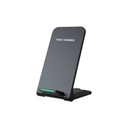 1stCOOL bezdrátová QI nabíječka H18, skládací stojánek, USB-C, černá