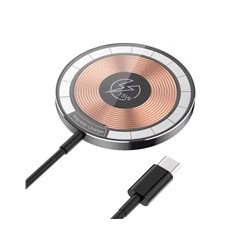 1stCOOL bezdrátová přenosná QI nabíječka 15W, MagSafe, USB-C, černá
