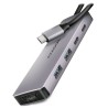 AXAGON HMC-5H60, USB 5Gbps hub, porty 2x USB-A, 1x USB-C, HDMI 4k/60, PD 100W, kabel USB-C 15cm