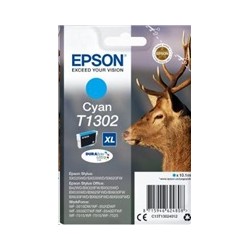 BAZAR - EPSON ink bar Singlepack "Jelen" Cyan T1302 DURABrite Ultra Ink (10,1 ml) - Poškozený obal (Komplet)