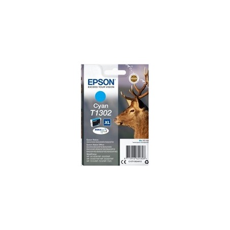 BAZAR - EPSON ink bar Singlepack "Jelen" Cyan T1302 DURABrite Ultra Ink (10,1 ml) - Poškozený obal (Komplet)
