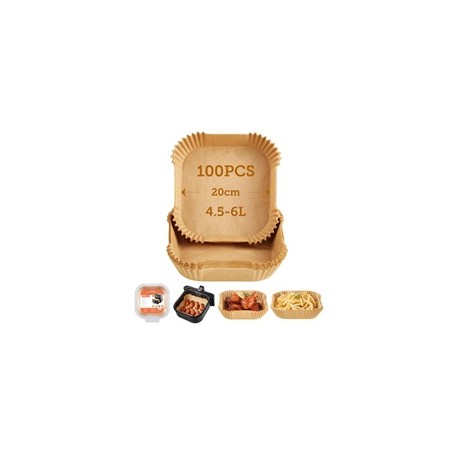 Cosori Papírové formy pro horkovzdušné fritézy 100ks (20cm - 4.5-6L)