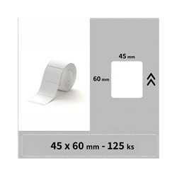 Niimbot štítky R 45x60mm 125ks Bílé pro B21, B21S, B3, B1S