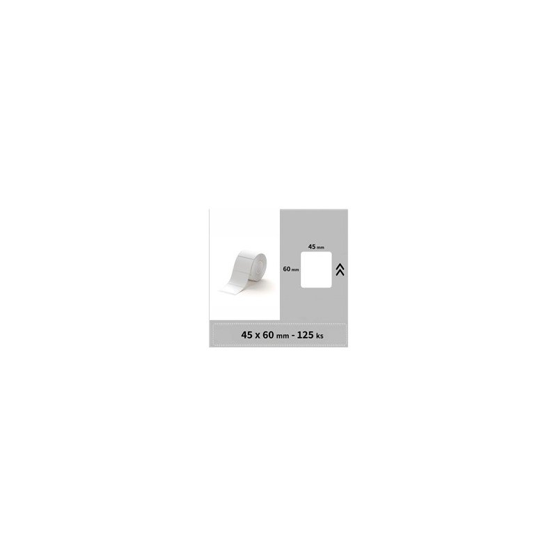 Niimbot štítky R 45x60mm 125ks Bílé pro B21, B21S, B3, B1S