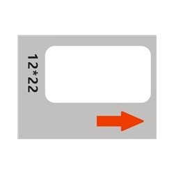 Niimbot štítky RP 12x22mm 250ks White pro D11 a D110