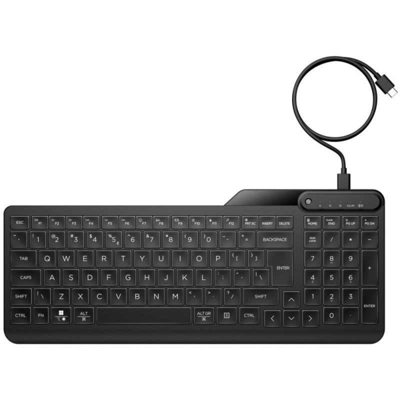 HP 405 Multi-Device Wired Backlit Keyboard CZ/SK