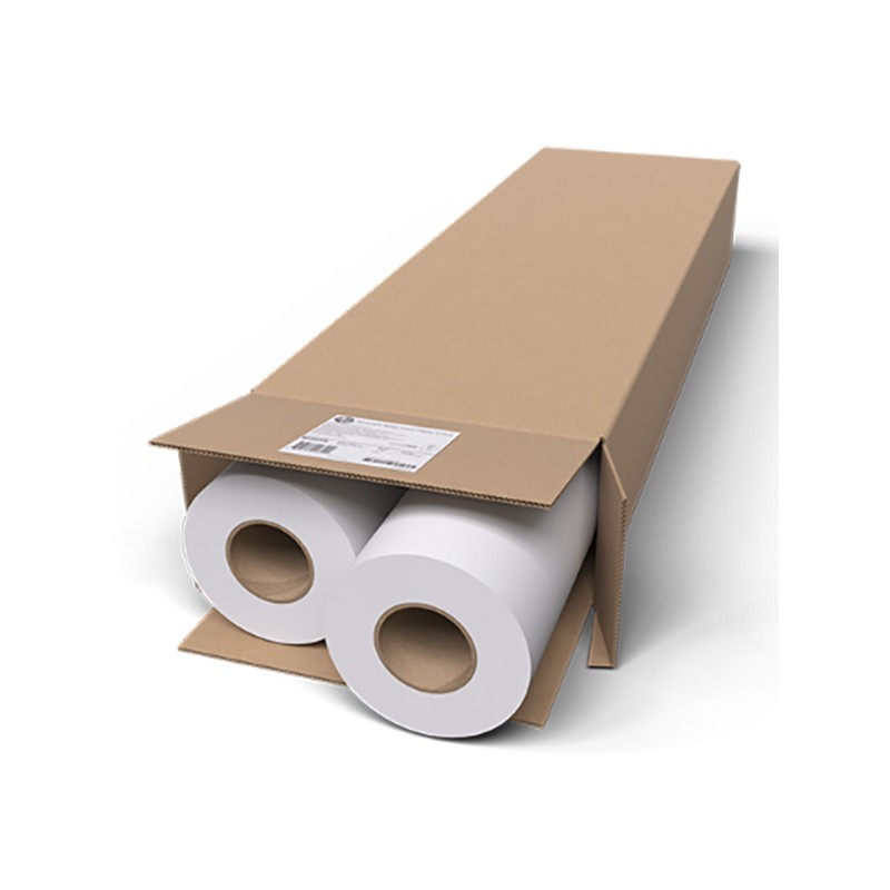 HP Universal Bond Paper MULTIPACK, 106 microns (4.2 mil) • 80 g/m2 (21 lbs) • 1067 mm x 45.7 m , 2x Q1398A - 2 role