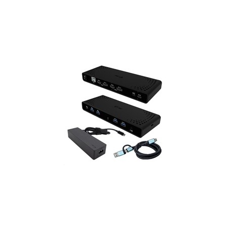 i-tec Universal Dual 4K Display Docking Station, Power Delivery 85W + i-tec USB-C Charger 100W