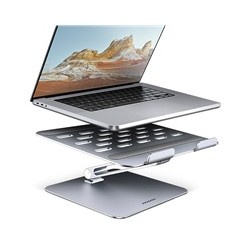 AXAGON STND-LQ hliníkový HQ stojan na notebook 10"-17.3" nastavitelná výška a úhel, šedý