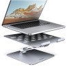 AXAGON STND-LQ hliníkový HQ stojan na notebook 10"-17.3" nastavitelná výška a úhel, šedý