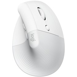 Logitech Lift Vertical Ergonomic Mouse for Business, Mac, off-white/pale grey