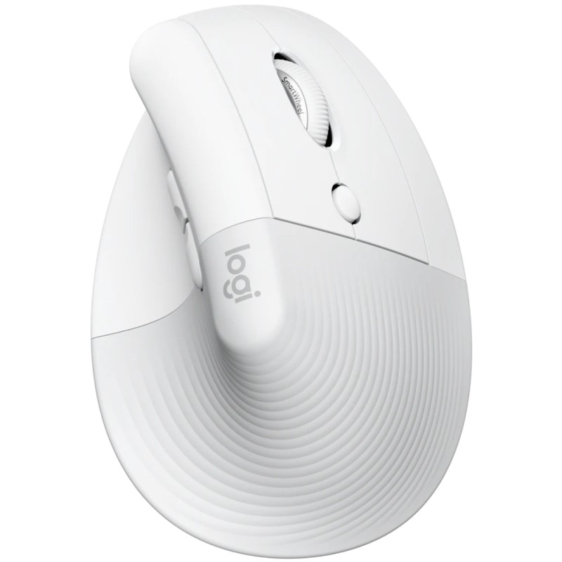 Logitech Lift Vertical Ergonomic Mouse for Business, Mac, off-white/pale grey
