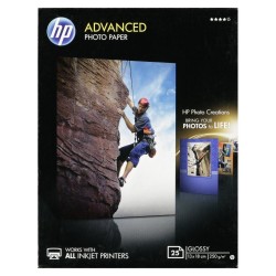 HP Advanced Glossy Photo Paper-25 sht/13 x 18 cm borderless, 250 g/m2, Q8696A