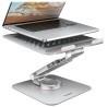 AXAGON STND-LR hliníkový stojan na notebook 10"-17.3" nastavitelná výška a úhel, otočný, šedý