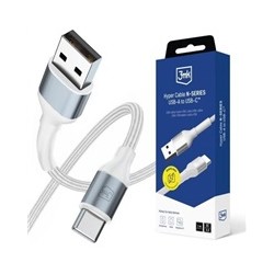 3mk kabel Hyper Cable N-SERIES A to C 1m 9V/2A 18W White / Black