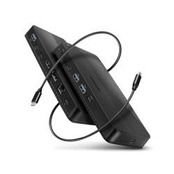 AXAGON HMC-U4, USB4 40Gbps dock, 3x USB-A, 2x USB-C, HDMI & DP 8K/30Hz, RJ-45, SD/mSD, audio, PD 100W, kabel USB-C 80cm