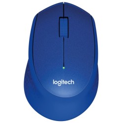 Logitech Wireless Mouse M330 Silent Plus, blue