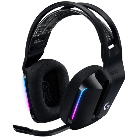 Logitech herní sluchátka G733, LIGHTSPEED Wireless RGB Gaming Headset, EMEA, black