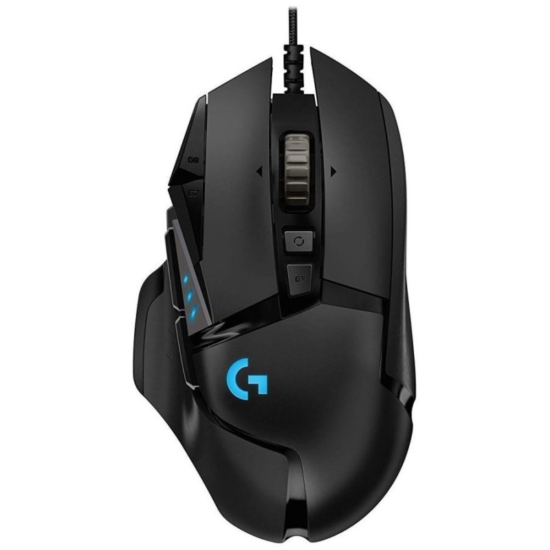 Logitech Herní myš G502 Hero, USB, Drátová USB, 16000 DPI, černá