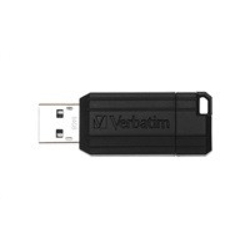 VERBATIM Flash Disk 64GB USB 2.0 Store 'n' Go PinStripe, černá