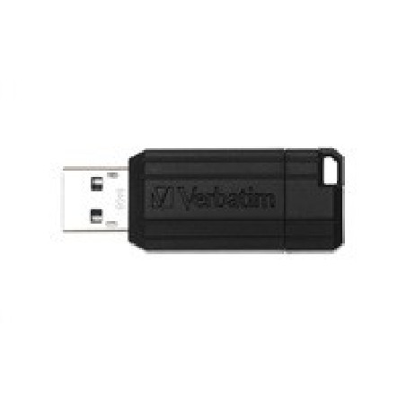 VERBATIM Flash Disk 64GB USB 2.0 Store 'n' Go PinStripe, černá