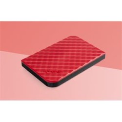 VERBATIM Externí HDD 1TB Store 'n' Go Portable Hard Drive USB 3.0, Red GEN II