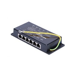 Aktivní/pasivní POE injektor - 6x 1Gb/s, stíněný, 802.3af/at