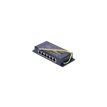 Aktivní/pasivní POE injektor - 6x 1Gb/s, stíněný, 802.3af/at