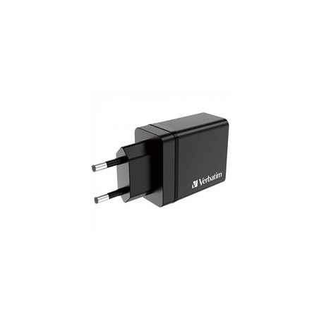 VERBATIM Univerzální adaptér nabíječka CHR-30EU2, 30W, 1x USB-C, 3x USB černá