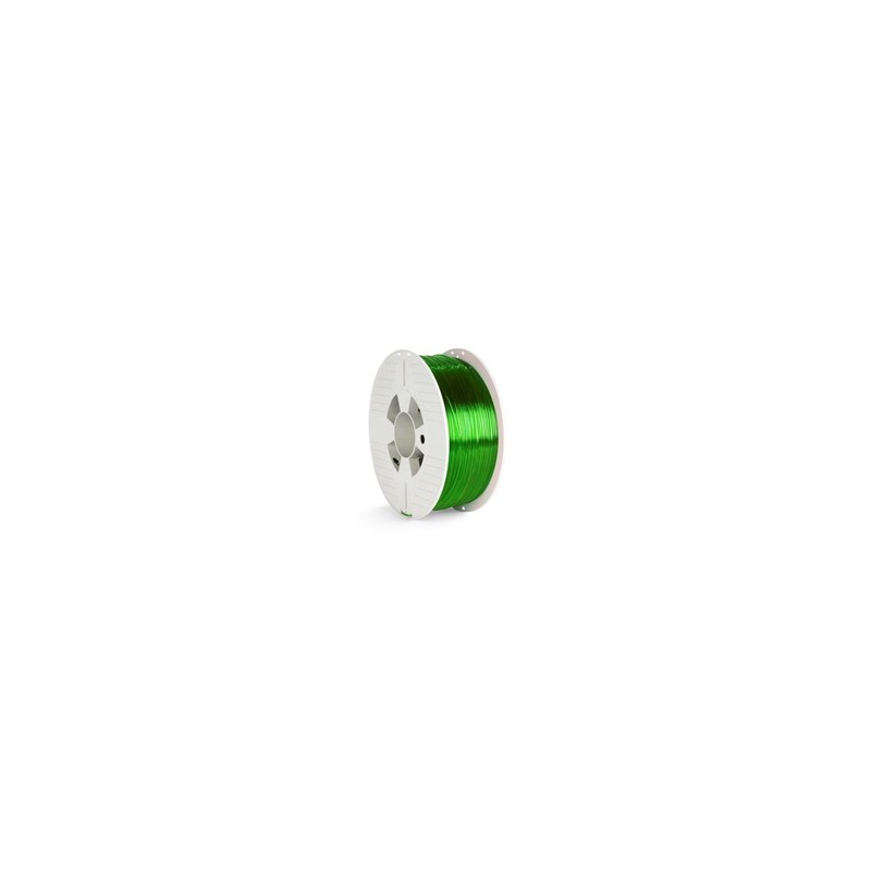VERBATIM 3D Printer Filament PET-G 1.75mm, 327m, 1kg green transparent