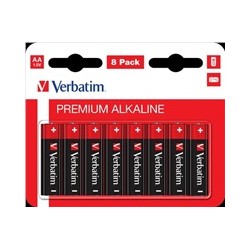 VERBATIM Alkalické baterie AA, 8 PACK , LR6